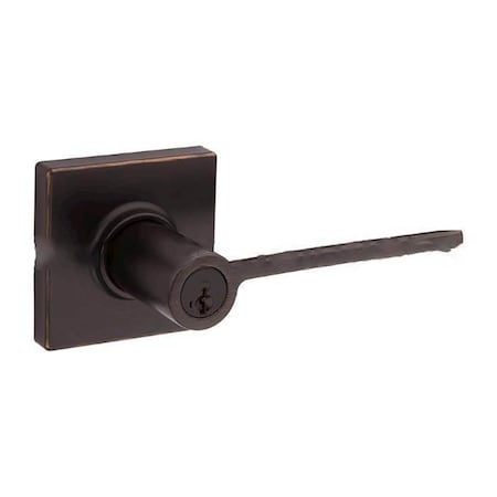 Kwikset Ladera Keyed Entry Lever 405LRL-SQT-11P-SMT-6AL-RCS